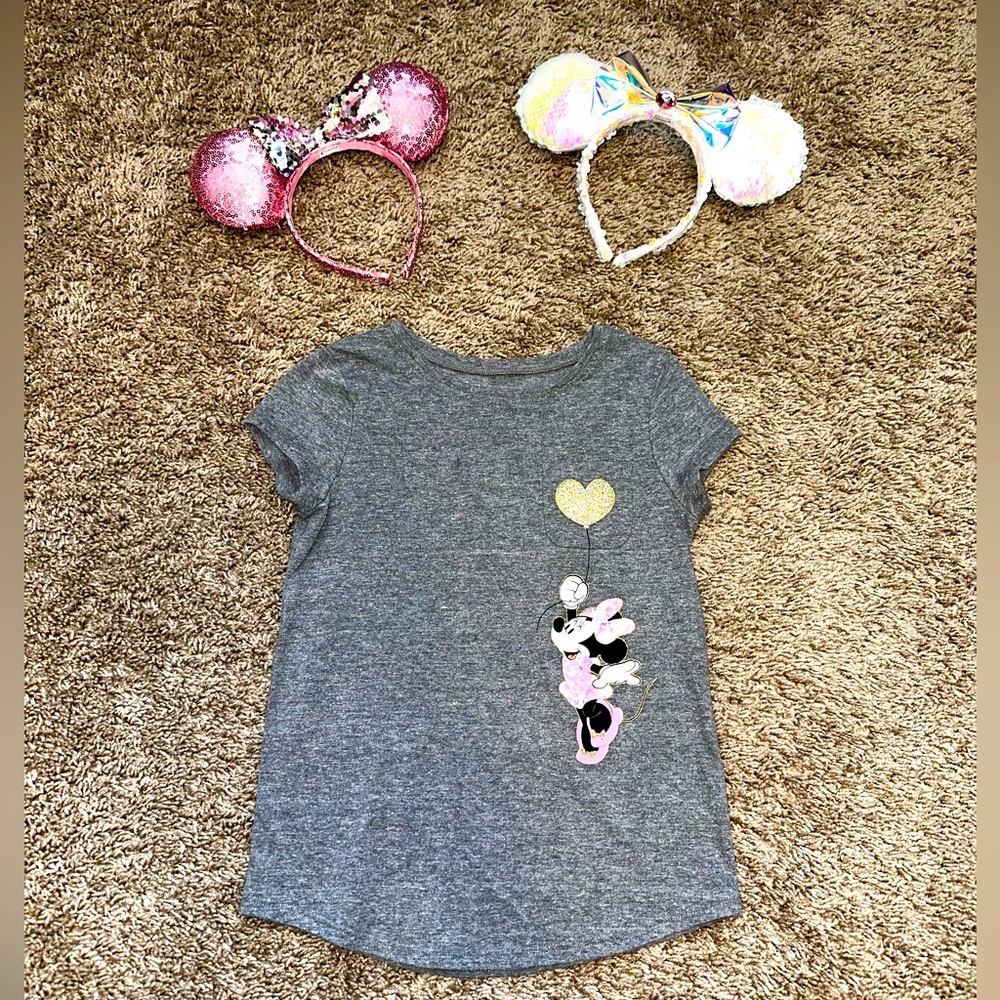 Minnie Mouse Tee and Ears Bundle